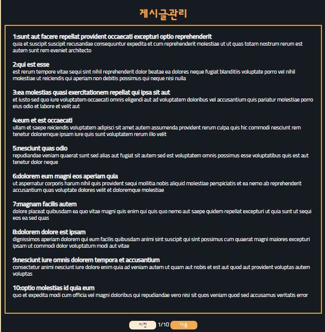 게시글관리
